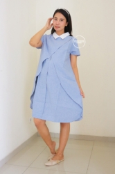 Dress Baju Hamil Menyusui Sofie Simple Polos Elegant Modis Terbaru Murah MAMA HAMIL BUTIK   DRO 848 12  large